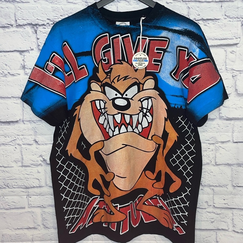 Tazmanian Devil AOP Single Stitch Short Sleeve Tee Shirt